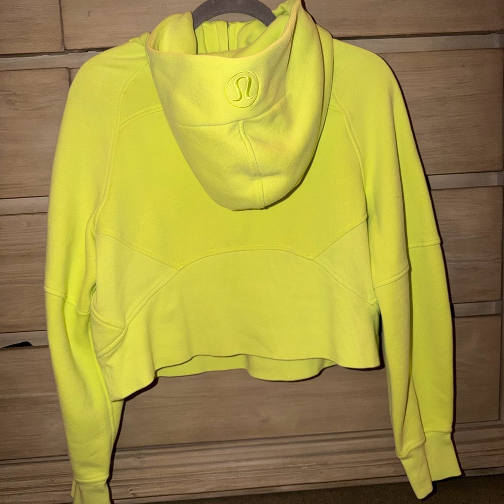 Lululemon Scuba Oversized Half Zip Hoodie Size XS/S Electric Lemon